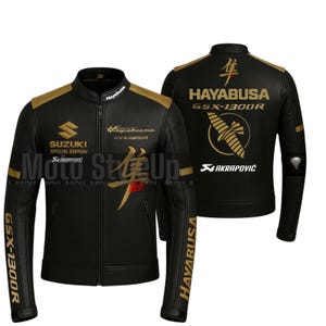 Custom Hayabusa GSX-1300R Racing Jacket | Special Edition Leather Motorcycle Jacket | Handmade Biker Gear | Suzuki