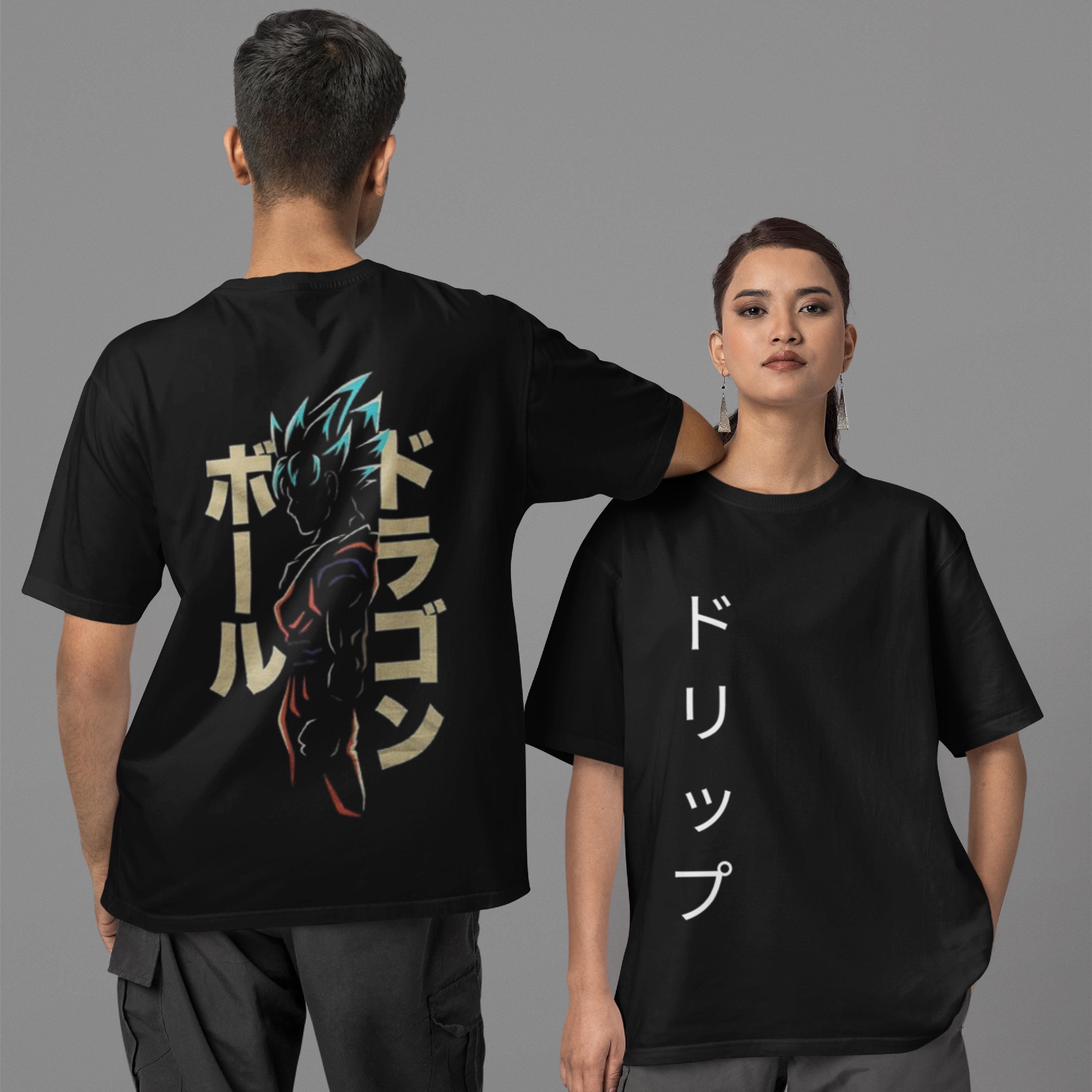 Anime Goku T Shirt, Japanese Streetwear for Anime Lovers, Retro Style Otaku Shirt, Retro Style Manga T Shirt