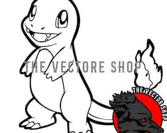Arte vectorial inspirado en Charmander