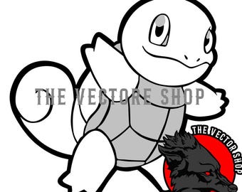 Squirtle Inspired Vector Art