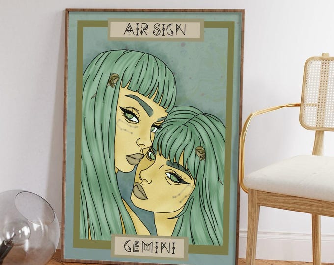 Zodiac Gemini Print