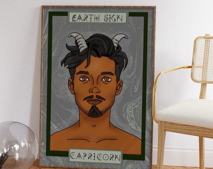Zodiac Capricorn Print