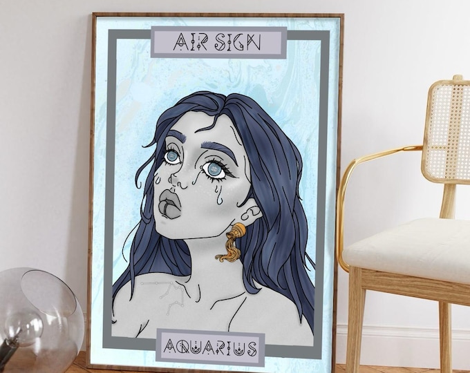 Zodiac Aquarius Print