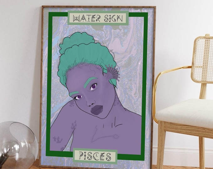 Zodiac Pisces Print