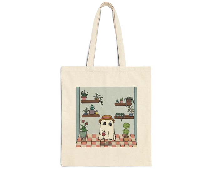 Gardener Ghost Tote Bag: Illustrated Print