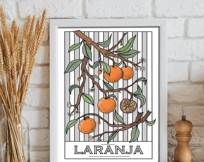 Laranja Art Print