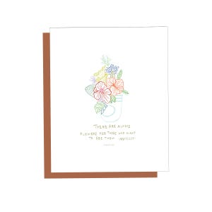 Sempre há flores Cartão de felicitações positivo de Matisse Flowers