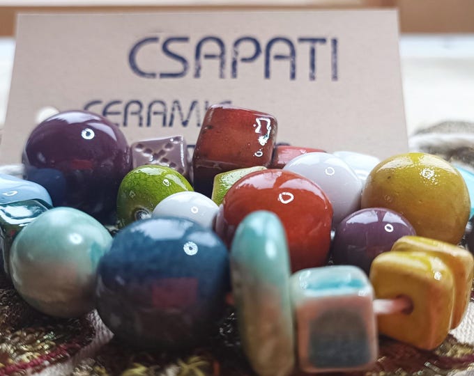 Handmade ceramic beads