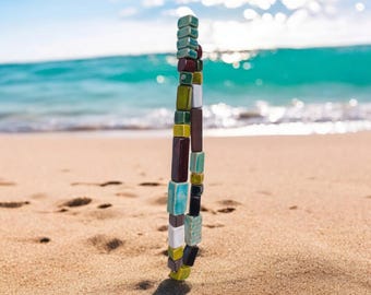 Unique Handmade   ceramic beads mixed colors 24 pcs           Each piece is filled with love and care, shaped by decades of experience.