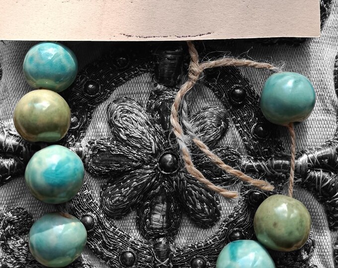 Handmade ceramic beads