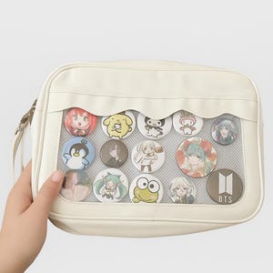 Japanese Harajuku Ita Bag Women Transparent PU Clutch Handbag Itabag JK High School Girls Uniform Insider Shoulder Bags