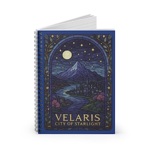 Velaris Notizbuch, City of Starlight Journal, ACOTAR inspiriertes Notizbuch, Nachtgericht Geschenk, Fantasy Bookish Journal, Fandom Schreibwaren