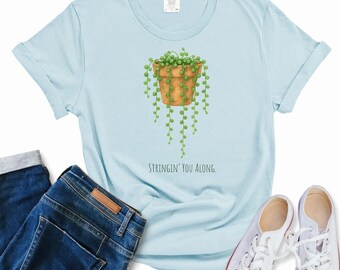 Shirt met parelsnoer: grappig T-shirt plantenmoeder - cadeau voor succulente minnaar