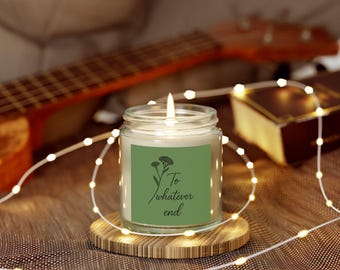 Vela de soja perfumada inspirada en el Trono de Cristal: un regalo para los amantes de los libros