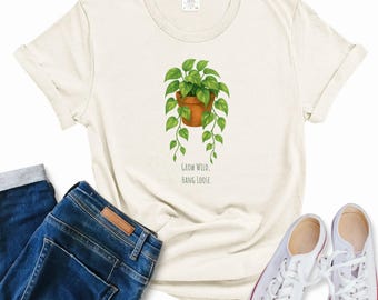 Shirt Grow Wild Pothos: grappig T-shirt voor plantenliefhebber