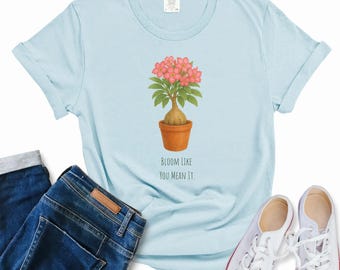 Shirt met woestijnroos: bloei zoals je het meent, botanisch T-shirt