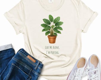 T-shirt calathea-gebedplant: grappig cadeau moederplant