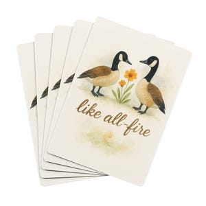 Wie All-Fire Aquarell Poker Spielkarten Set, Ideal für Spieleabende, Hunger Games Sonnenaufgang auf dem Reaping Haymitch Distrikt 12