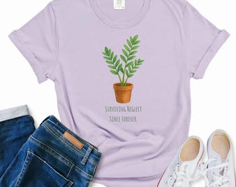 Grappig ZZ-planten-T-shirt: overlevende verwaarlozing, cadeau plantenliefhebber