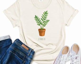 ZZ Plant-T-shirt: grappig botanisch T-shirt, cadeau voor plantenliefhebber