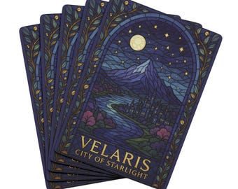 Velaris Playing Cards: ACOTAR Night Court, Bookish Fantasy Card Game