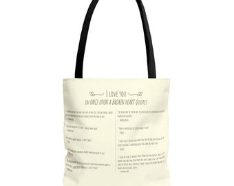 Once Upon a Broken Heart Tote Bag: Jacks & Evangeline Quotes