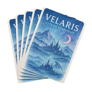 Velaris City of Starlight Poker Night Court Spielkarten-Set, ideal für Game Gamers Nights, ACOTAR Rhysand Feyre Night Court-Fans