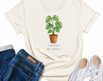 T-shirt Monstera Plant: grappig shirt voor plantenliefhebber