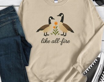 Like All-Fire cozy Sweatshirt, Sunlight on the Reaping crewneck Sweater for Fans, Perfect Gift Hunger Games District 12, Unisex Gildan 18000