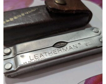 Vintage Leatherman PST Pocket Survival Tool met schede US PAT 4238862 Jaren 1980