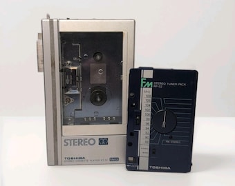 1980s Toshiba KT-S1 Stereo Cassette Player Walkman like RP-S2 FM Tuner  Works
