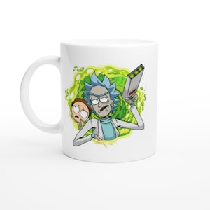Rick and Morty Portal Mug | Funny Cartoon Mug | Rick and Morty Coffee Cup | Geek Gift | Cartoon Lover Mug |