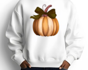 Pumpkin PNG SVG | Fall Vibes Clipart for Cricut Silhouette | Halloween T-Shirt Mug Decals | Autumn Pumpkin Clipart for DIY Crafts