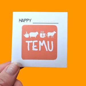 feck ewe tea moo, temu, carte de voeux amusante, carte de voeux pour toutes les occasions