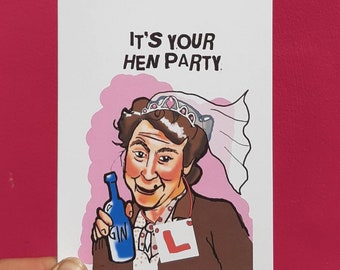 Mrs doyle hen party,Mrs Doyle, hen party card , hens,  party, bachelorette