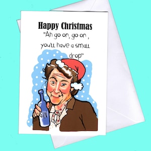 Carte de Noël amusante, Fr. Ted, carte père Ted, carte de Noël irlandaise, carte de Noël, Mme Doyle, Noël drôle, cartes drôles, irlandais