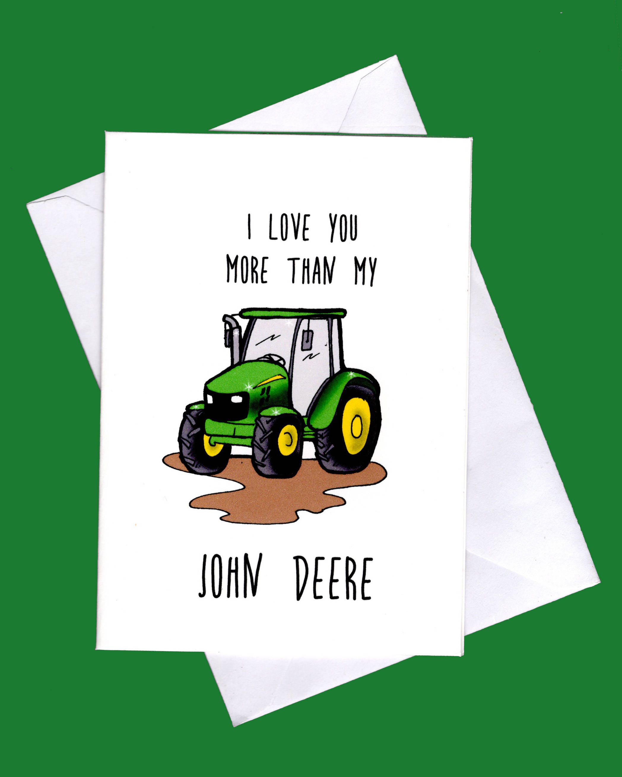 John Deere funny valentine funny irish valentine valentine | Etsy