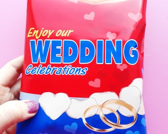 Downloadable CRISP bag,print your own,DIY,gift,wedding,tayto bag, crisps,crisp wrapper,wedding favour