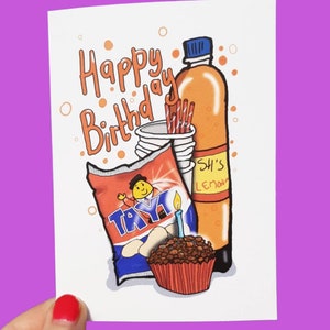 Anniversaire irlandais, fête, fête irlandaise, fête d'anniversaire d'enfants, rétro, carte d'anniversaire