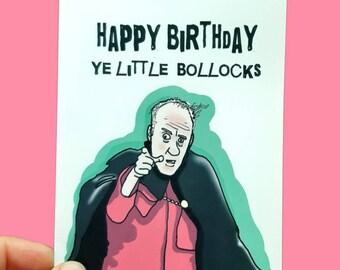 Carte d'anniversaire de l'évêque Brennan, carte d'anniversaire, père ted, carte, anniversaire