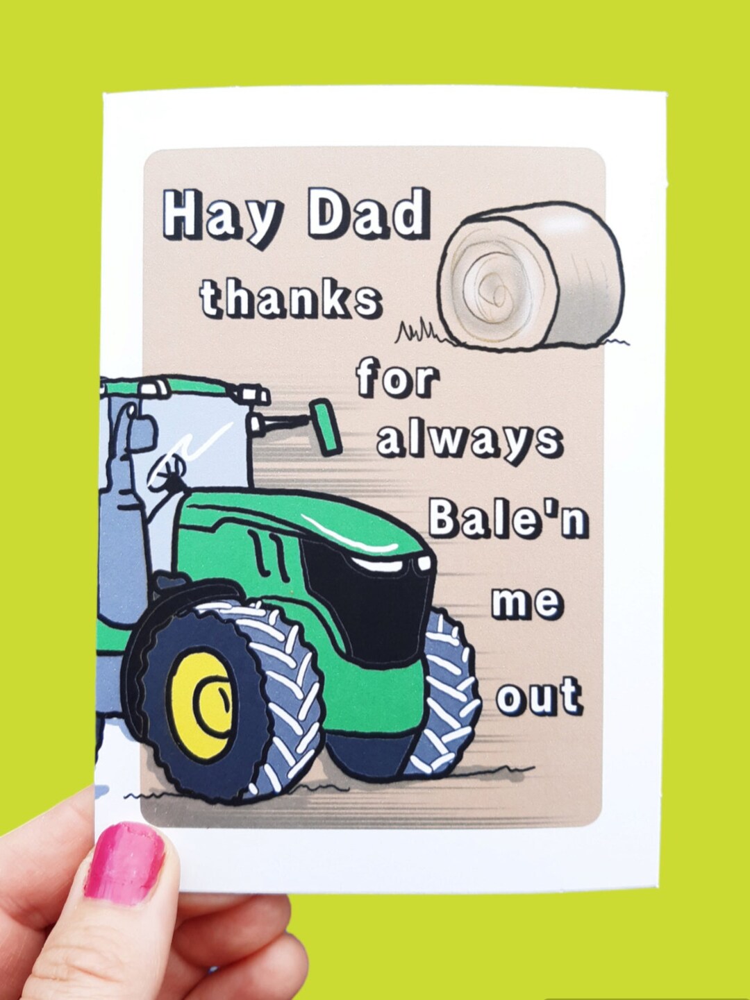 Jonny Javelin Biglietto di auguri per compleanno con scritta Happy Birthday Dad Have A Great Day, aereo retrò