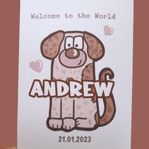 Cartão de bebê personalizado, cartão de bebê personalizado, novo bebê, cartão de bebê, bebê