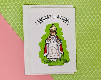Funny wedding card, engagement card, child of Prague, wedding card, wedding, funny wedding, irish wedding