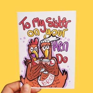 Despedida de soltera, despedida de soltera de hermanas, tarjeta de despedida de soltera divertida, despedida de soltera divertida, despedida de soltera, es tu despedida de soltera, futura novia, hermana, tarjeta