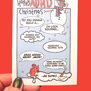 biglietto di natale divertente, biglietto di natale adhd, biglietto di natale divertente adhd, biglietto di natale, umoristico