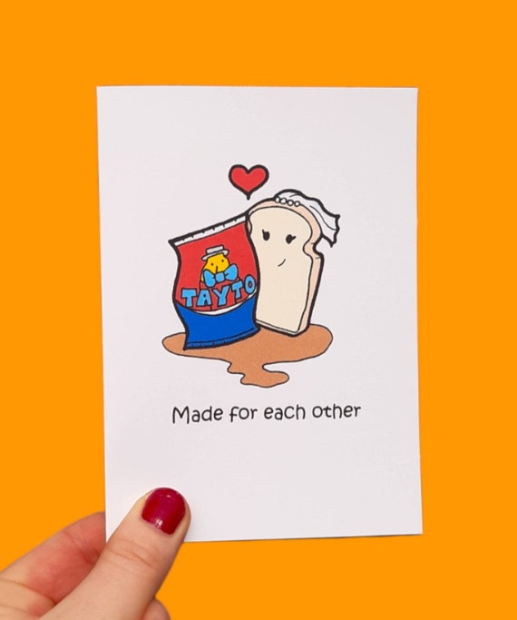 Tayto wedding card, crisp wedding card,irish wedding card,irish wedding cards,funny wedding card,funny wedding cards