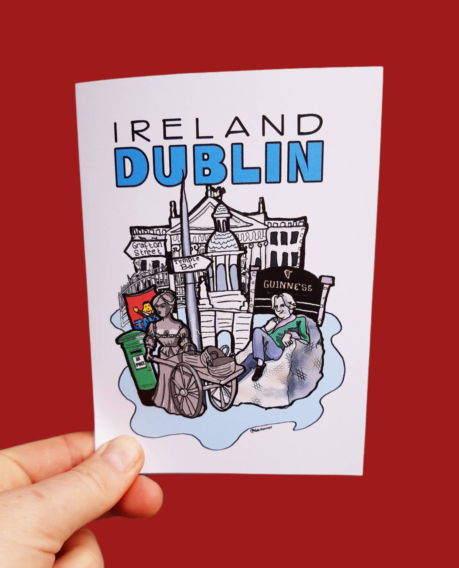 Dublin greeting Card Blank Greeting Card Dublin City Etsy UK