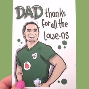 Día del Padre, Lowe, Tarjeta divertida para el Día del Padre, Tarjeta de cumpleaños para papá