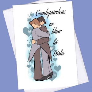 cartão de casamento gay, irlandês, cartão de casamento gay, cartão de casamento irlandês, casamento irlandês, gay, casamento, lgbt, cartão de casamento lgbt, cartão de casamento, casamento
