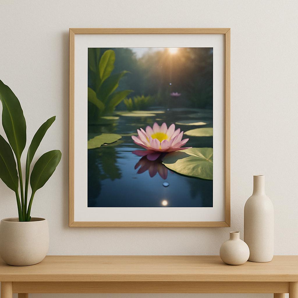 Lotus Flower Serenity Art Print | Zen Botanical Decor (digital Download ...